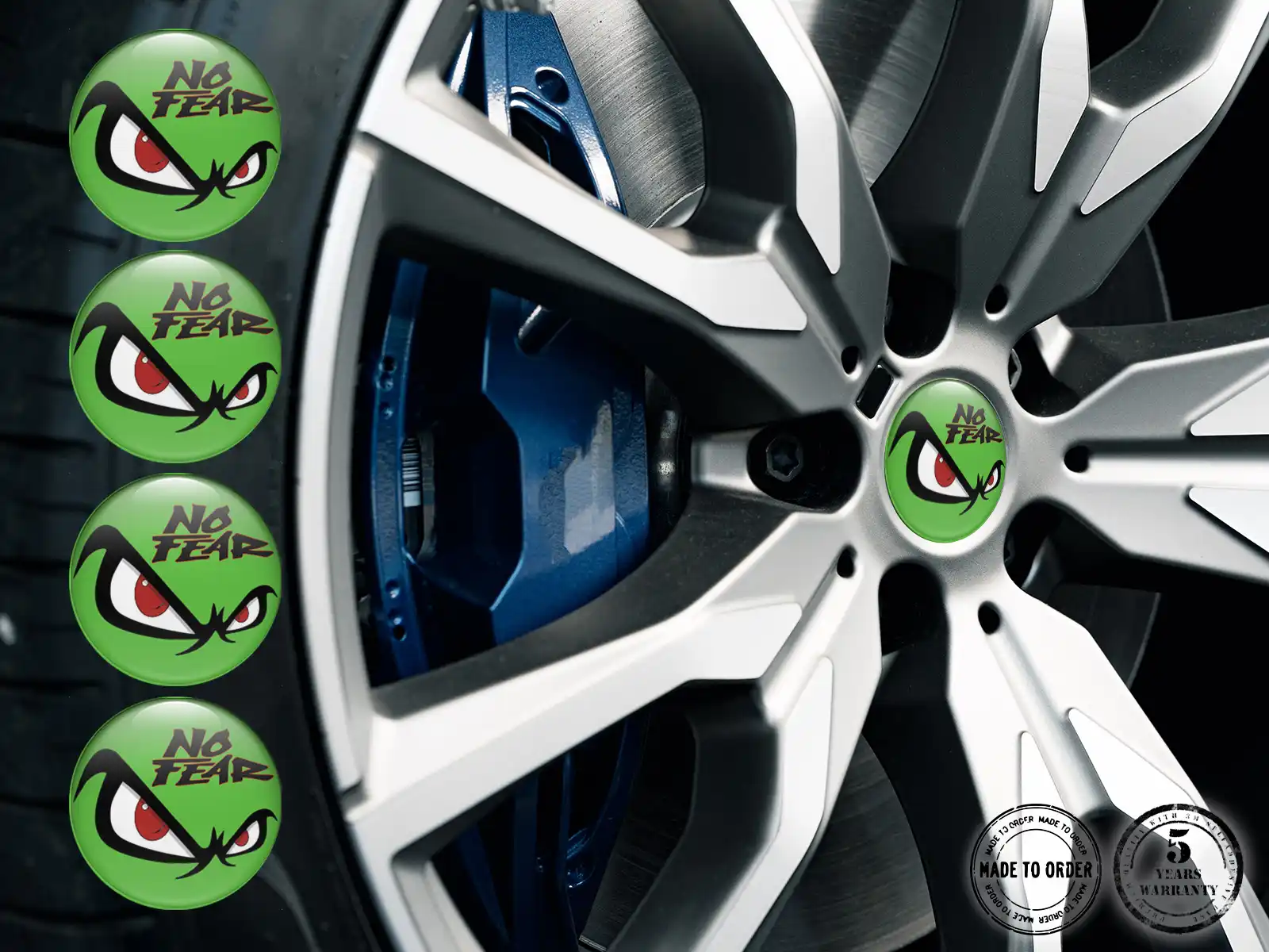 Rim Stickers Professional Temporal Surge Grid